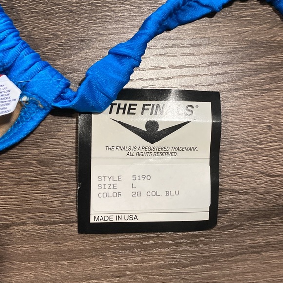 NWT - The Finals Triangle Bikini Top - Sonic Blue - L - Picture 4 of 4